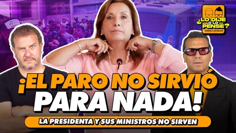 ¡EL PARO NO SIRVIÓ PARA NADA! | ¿LO DIJE O LO PENSÉ?