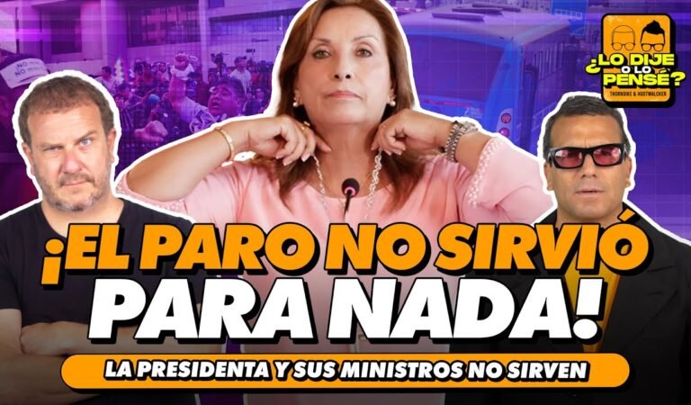 ¡EL PARO NO SIRVIÓ PARA NADA! | ¿LO DIJE O LO PENSÉ?