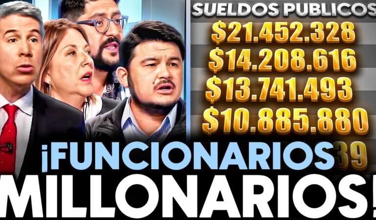 ¡INCREÍBLE! INDIGNADO GONZALO FEITO por MILLONARIOS SUELDOS de FUNCIONARIOS PÚBLICOS