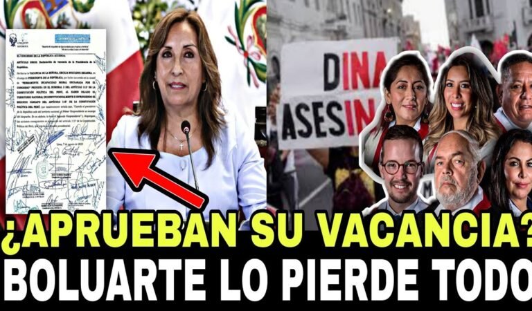 ¿COMPLETARON LAS FIRMAS? ¿APRUEBAN SU VACANCIA? BOLUARTE LO PIERDE TODO-NOTICIAS DE PERÚ