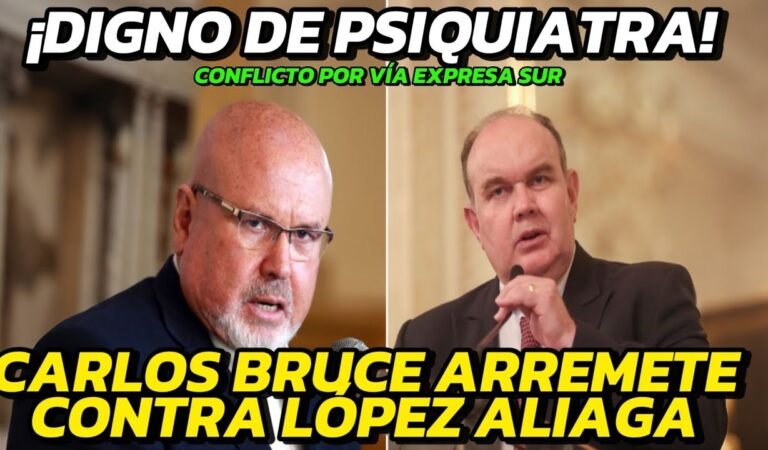 ¿Destrucción o progreso? Carlos Bruce acusa a López Aliaga de ‘vandalismo digno de psiquiatra'»