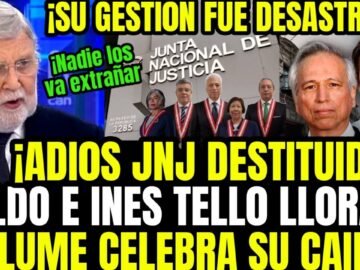 ALDO E INES TELLO LLORAN! ERNESTO BLUME DESTRUYE A JNJ DESTITUIDA Y CELEBRA POR NUEVOS JUECES JNJ