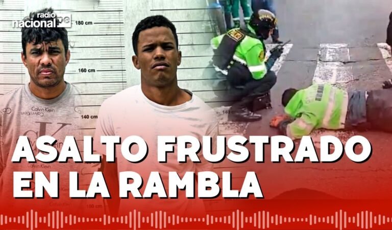 Asalto en La Rambla a cambista: un policía herido y delincuente abatido