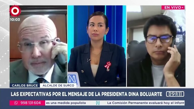 CARLOS BRUCE, MENSAJE DE DINA DEBE SER DE RESULTADOS