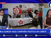 Carla García hace campaña política en Cañete: "Tenemos que volver al Congreso y a Palacio"