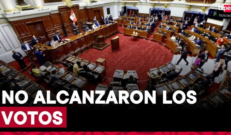 Congreso no logró los votos para aprobar proyecto de ley que impedía postulación de sentenciados