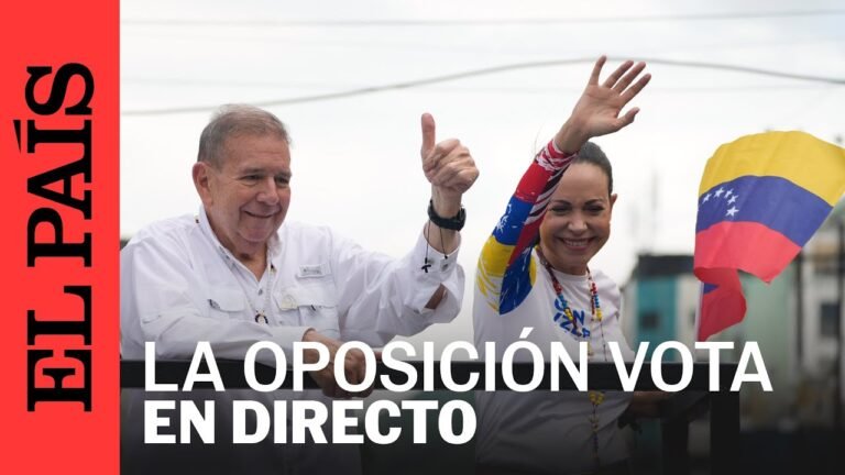 DIRECTO| María Corina Machado y Edmundo González votan en las elecciones presidenciales de Venezuela