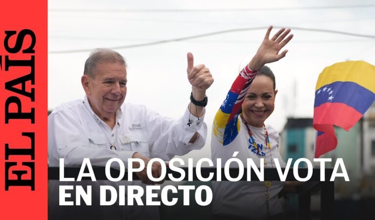 DIRECTO| María Corina Machado y Edmundo González votan en las elecciones presidenciales de Venezuela