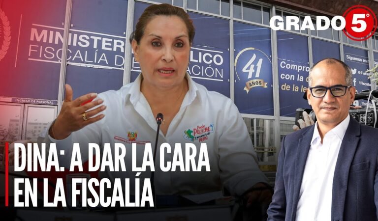 Dina Boluarte: a dar la cara en la Fiscalía | Grado 5 con David Gómez Fernandini