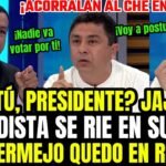 LO REVUELCAN! BERMEJO HACE EL RIDÍCULO EN VIVO Y SE RIEN DE ÉL AL ANUNCIAR CANDIDATURA A PRESIDENCIA