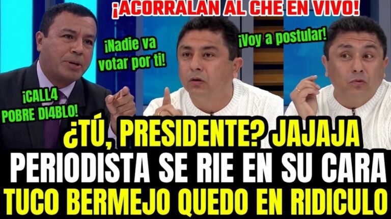 LO REVUELCAN! BERMEJO HACE EL RIDÍCULO EN VIVO Y SE RIEN DE ÉL AL ANUNCIAR CANDIDATURA A PRESIDENCIA