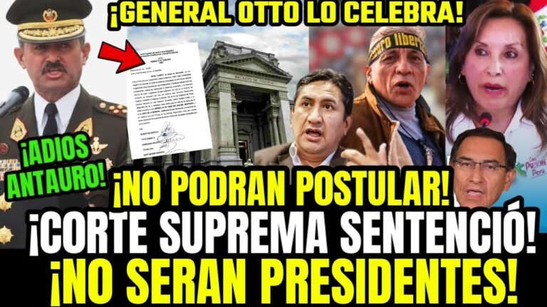 LO ÚLTIMO! GENERAL OTTO GUIBOVICH CORTE SUPREMA SENTENCIA: ANTAURO, CERRÓN, VIZCARRA Y DINA SE CAEN