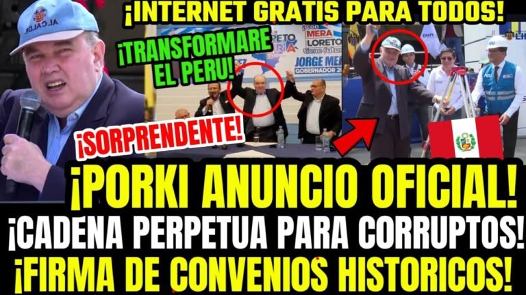 LO ÚLTIMO! PORKY LANZA SU PLAN DE GOBIERNO Y SORPRENDE CON PROPUESTAS PARA EL PERÚ EN ENTREVISTA