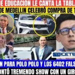 MINISTRO EDU LE CANTA LA TABLA A JUVINAO.PERSONERO CELEBRÓ COMPRA DE TOYOTAS.L CALLAN LA BOCA A POLO