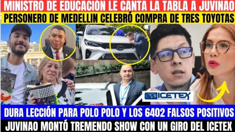 MINISTRO EDU LE CANTA LA TABLA A JUVINAO.PERSONERO CELEBRÓ COMPRA DE TOYOTAS.L CALLAN LA BOCA A POLO