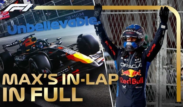 Max Verstappen’s In-Lap IN FULL | 2024 Las Vegas Grand Prix