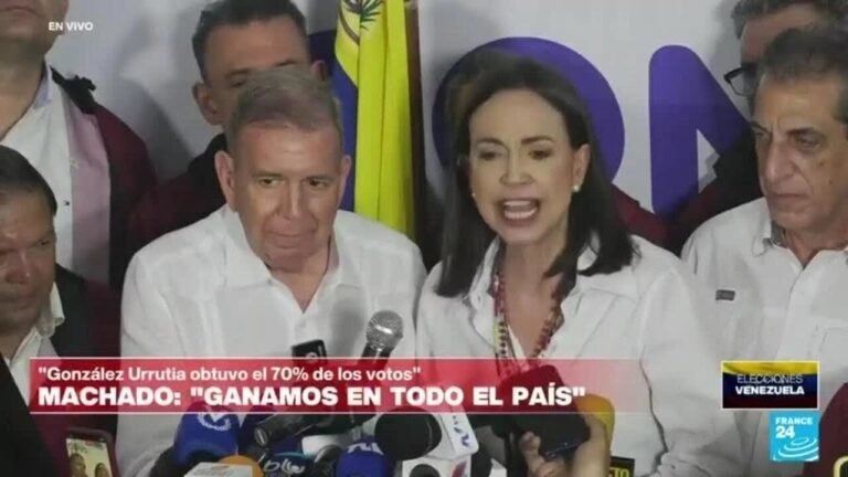 Oposición niega triunfo de Maduro y asegura que Edmundo González ganó presidenciales venezolanas