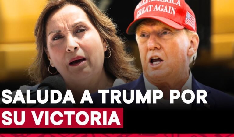 Presidenta Boluarte felicita a Donald Trump por lograr victoria en las elecciones de Estados Unidos