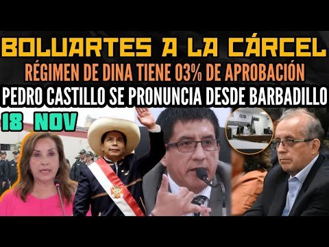 RECHAZO TOTAL AL RÉGIMEN DE DINA / BOLUARTES A LA CÁRCEL / PRESIDENTE CASTILLO SE PRONUNCIA - 18 NOV