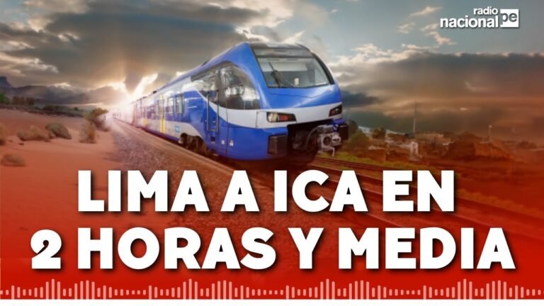 Tren de Lima a Ica representa más del 50 % de ahorro en tiempo