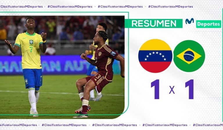 VENEZUELA vs. BRASIL [1-1] RESUMEN Y GOLES DEL PARTIDO | FECHA 11 | CLASIFICATORIAS 2026 🇻🇪⚽🇧🇷