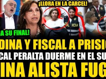 🔴¡EN VIVO! FISCAL PERALTA DUERME EN EL SUELO EN LA CARCEL ¡DINA SE VA EN CANA POR DEJAR EL PODER!