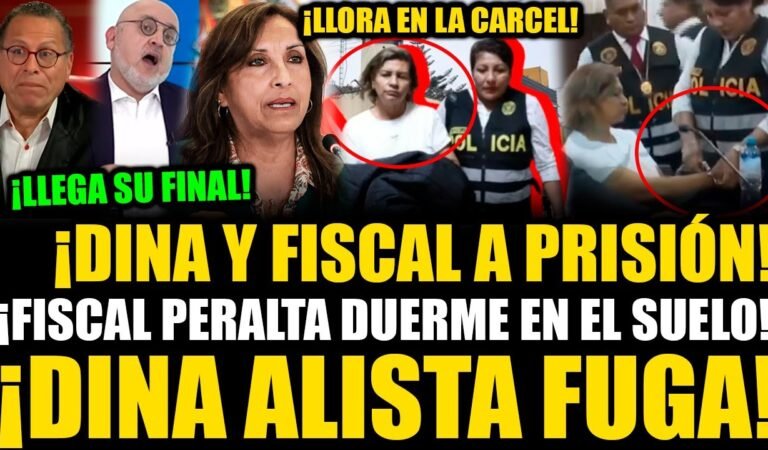 🔴¡EN VIVO! FISCAL PERALTA DUERME EN EL SUELO EN LA CARCEL ¡DINA SE VA EN CANA POR DEJAR EL PODER!