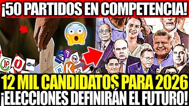 "12 MIL CANDIDATOS PARA 2026: ELECCIONES MÁS VIOL3NT4S DE LA HISTORIA EN PERÚ"