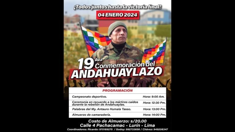 🔴19va CONMEMORACIÓN DEL ANDAHUAYLAZO