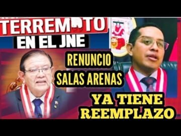 BIEN C4RAJO! RENUNCIA JORGE SALAS ARENAS Y el JURADO NACIONAL DE ELECCIONES JNE YA TIENE NUEVO JEFE