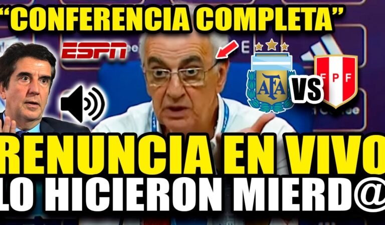 BRUTAL! PERIODISTA HACE MIERD4 A JORGE FOSSATI y ESTE RENUNCIA EN VIVO EN CONFERENCIA DE PRENSA