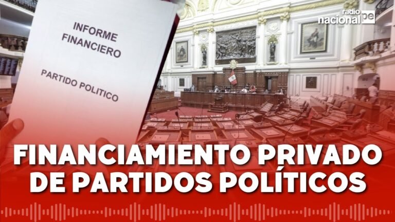 Congreso debatirá financiamiento privado de partidos políticos: pros y contras