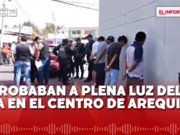 Delincuencia Perú: detienen a banda criminal que robaba en el centro de Arequipa | Noticias de robos