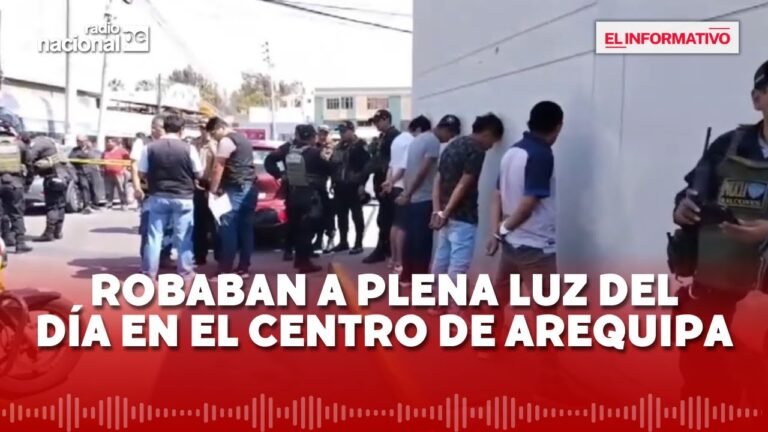 Delincuencia Perú: detienen a banda criminal que robaba en el centro de Arequipa | Noticias de robos