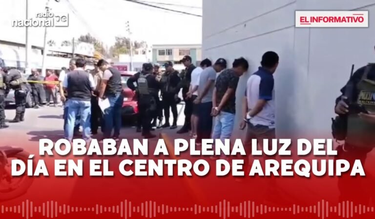 Delincuencia Perú: detienen a banda criminal que robaba en el centro de Arequipa | Noticias de robos