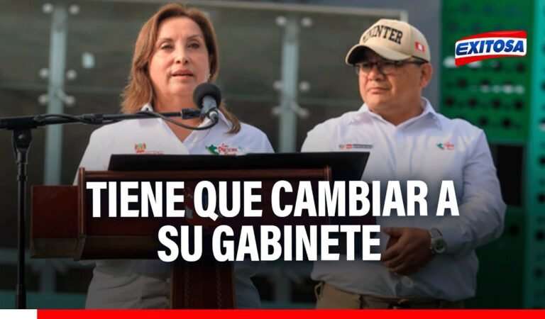 🔴🔵Dina Boluarte tiene que cambiar a su gabinete si quiere ganar la confianza de la población