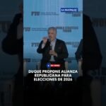 Duque propone alianza republicana para elecciones de 2026