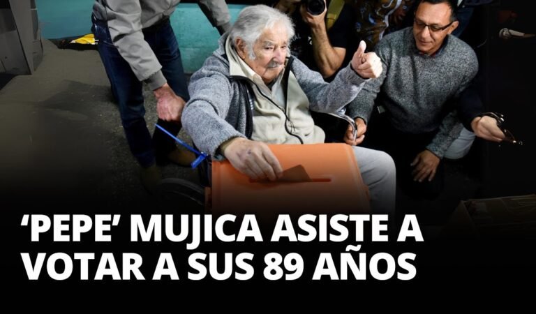 ELECCIONES EN URUGUAY: José ‘Pepe’ Mujica asiste a votar a sus 89 años | El Comercio