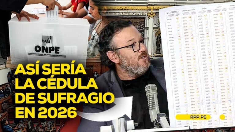 Elecciones 2026: así sería la cédula de sufragio con 39 partidos inscritos #ADNRPP | ENTREVISTA