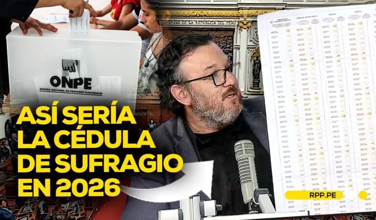 Elecciones 2026: así sería la cédula de sufragio con 39 partidos inscritos #ADNRPP | ENTREVISTA