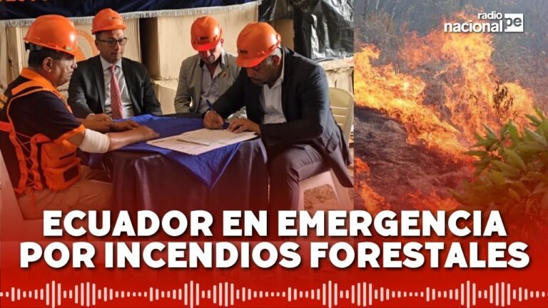 Indeci ayuda a Ecuador para damnificados de incendios forestales