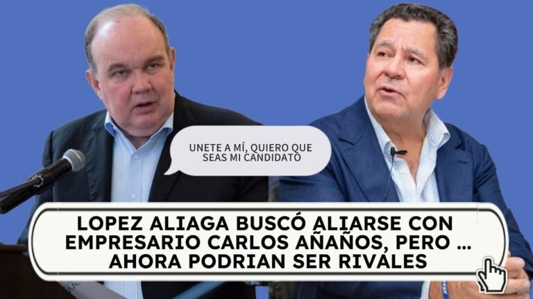 López Aliaga y Carlos Añaños candidatos para Presidente