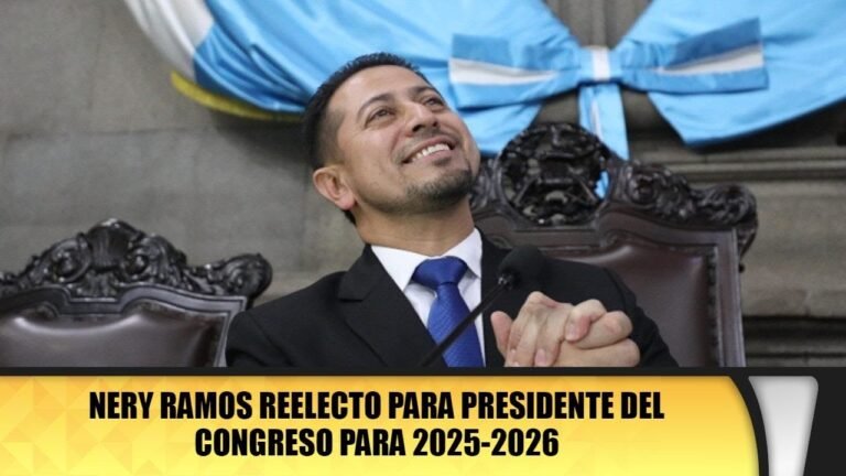 Nery Ramos reelecto para presidente del Congreso para 2025-2026