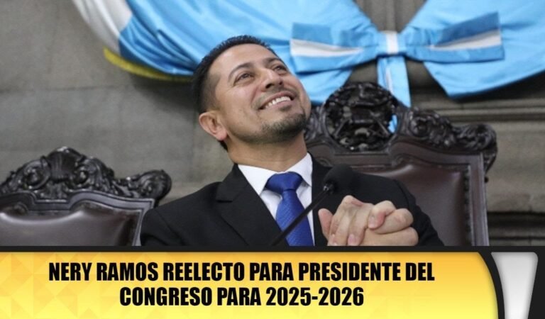 Nery Ramos reelecto para presidente del Congreso para 2025-2026