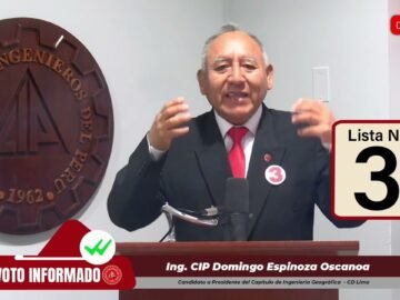 Propuestas del ING. CIP DOMINGO BENJAMIN ESPINOZA OSCANOA