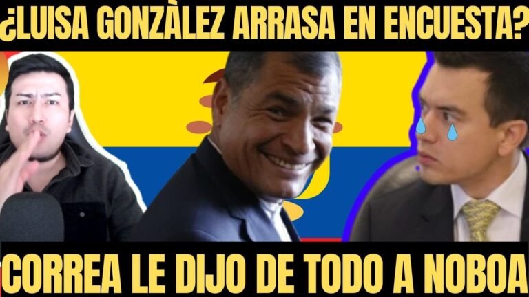 Rafael Correa optimista para estas elecciones luego de las EMBARRADAS de Daniel Noboa