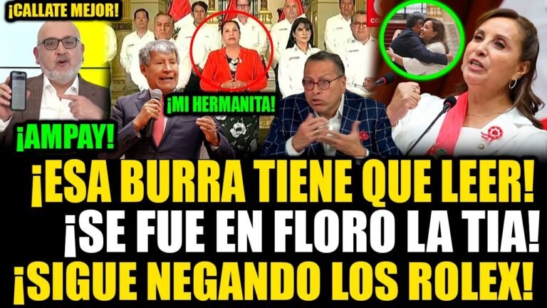 🔴¡EN VIVO! DINA LLORA TRAS PAPELÓN NACIONAL ¡OSCORIMA DELATA SUS ROLEX Y MILLONES!