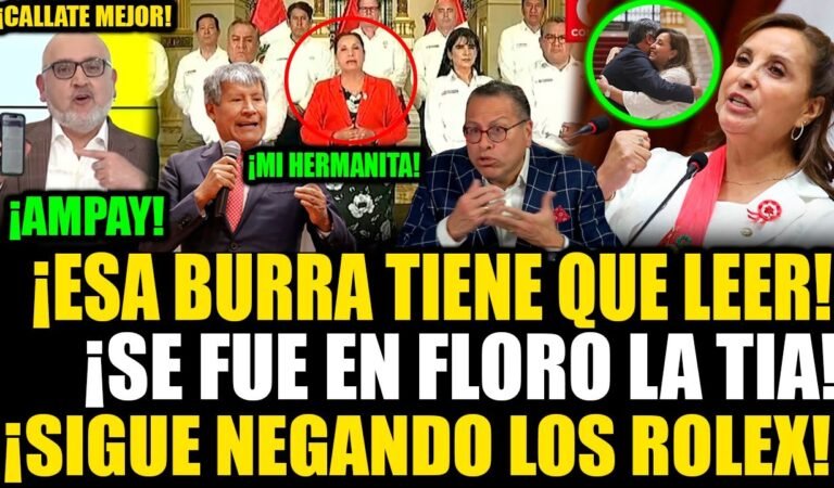 🔴¡EN VIVO! DINA LLORA TRAS PAPELÓN NACIONAL ¡OSCORIMA DELATA SUS ROLEX Y MILLONES!