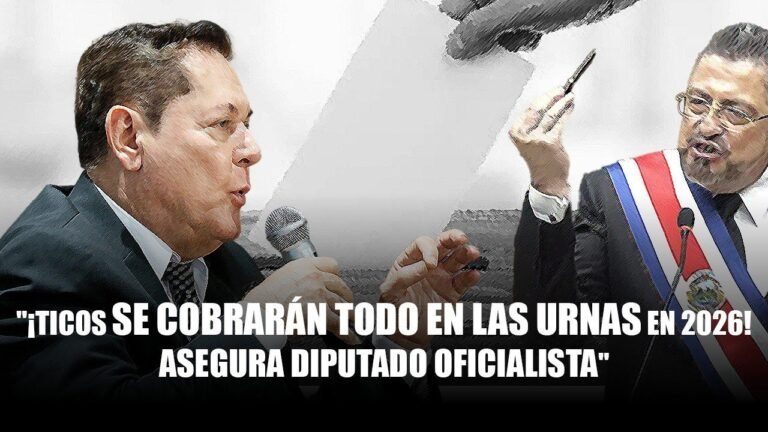 ¡Los ticos se cobrarán todo en las urnas en 2026! Asegura diputado oficialista #política #costarica