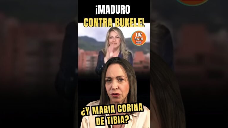 ¿MARIA CORINA CONTRA BUKELE? #shorts #videos #noticias #petro